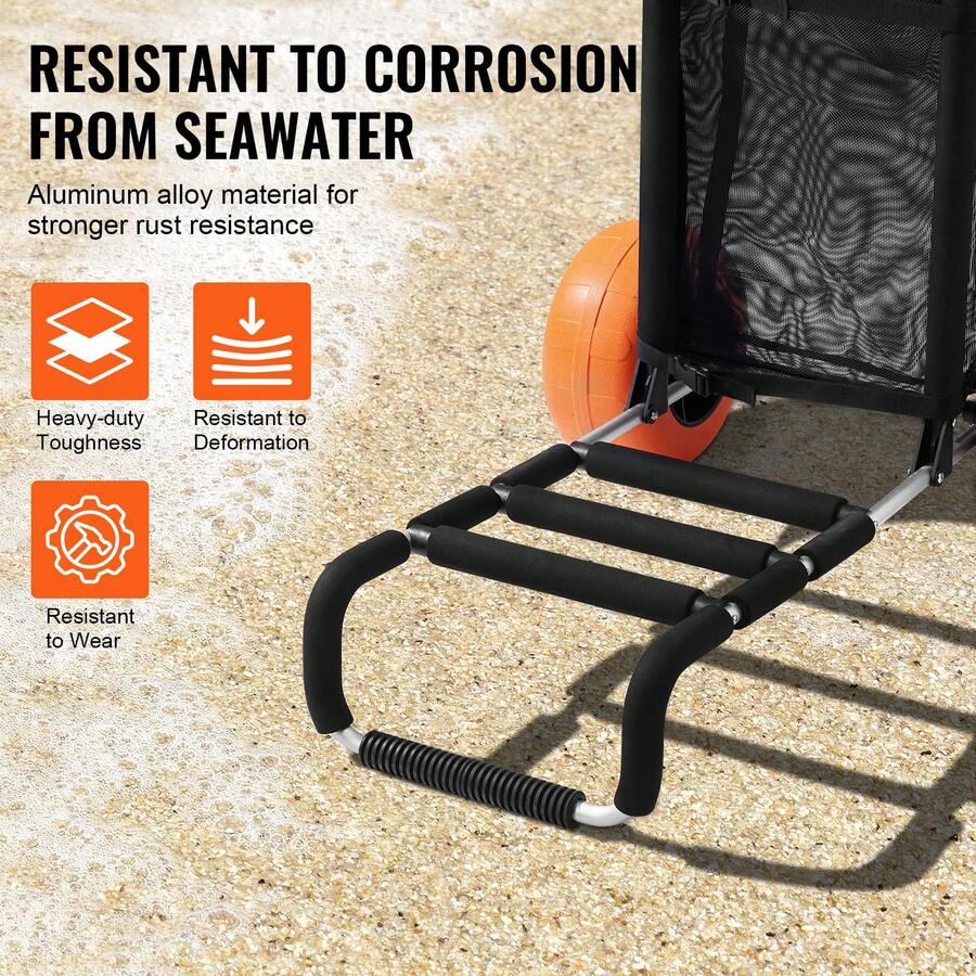 Carrello da Spiaggia con Grand - Heavy Equipment Tires recensione e prezzo