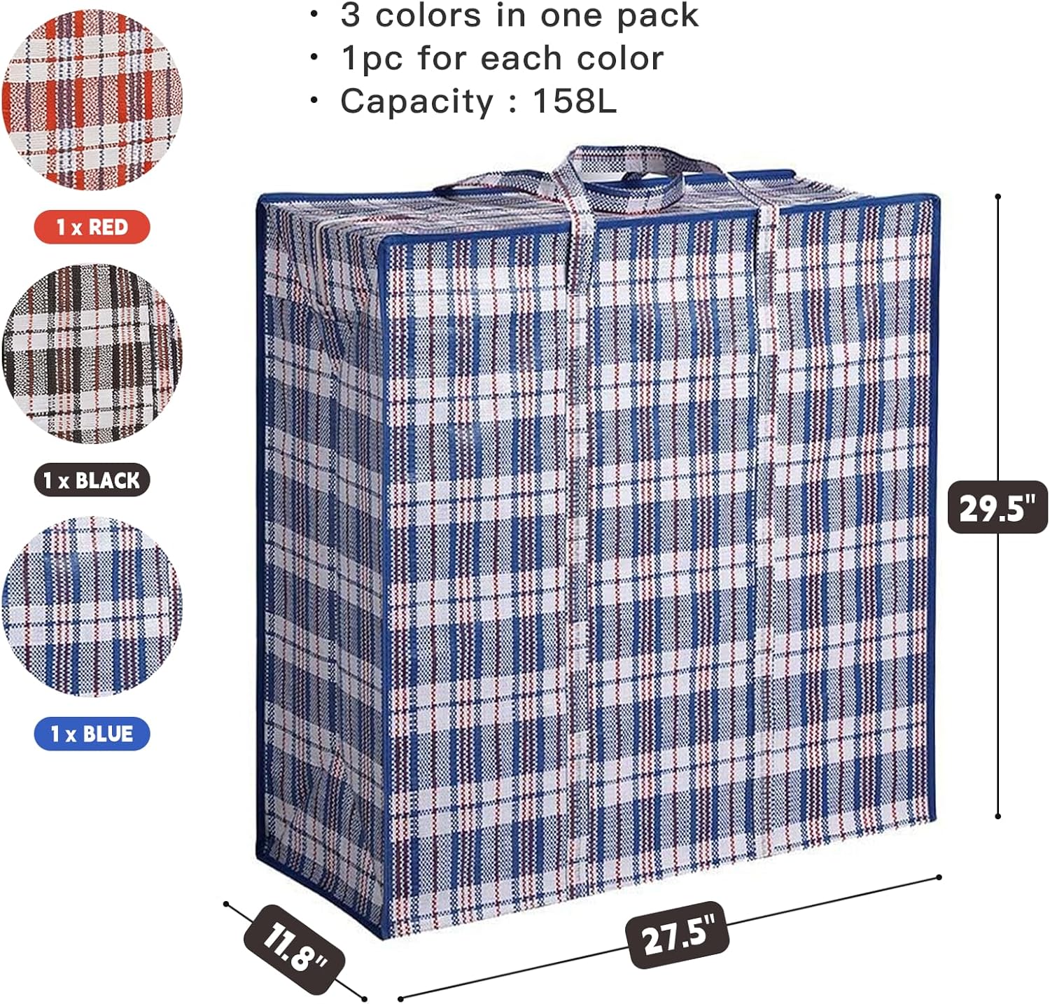 Set di 3 Borse per Trasloco Ex - Heavy Equipment Storage recensione e prezzo